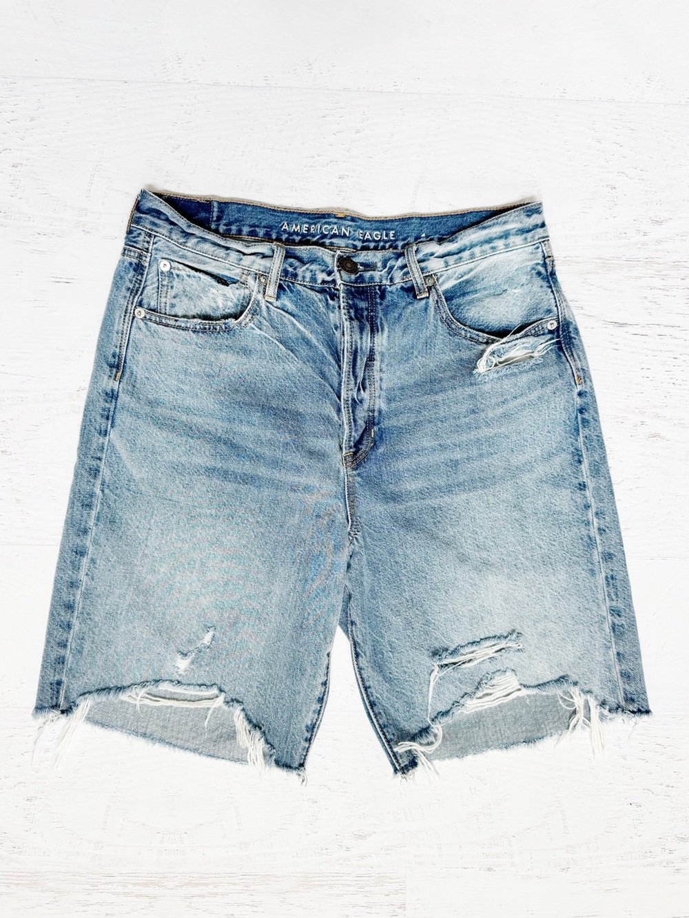 American Eagle Long Denim Shorts Size 10